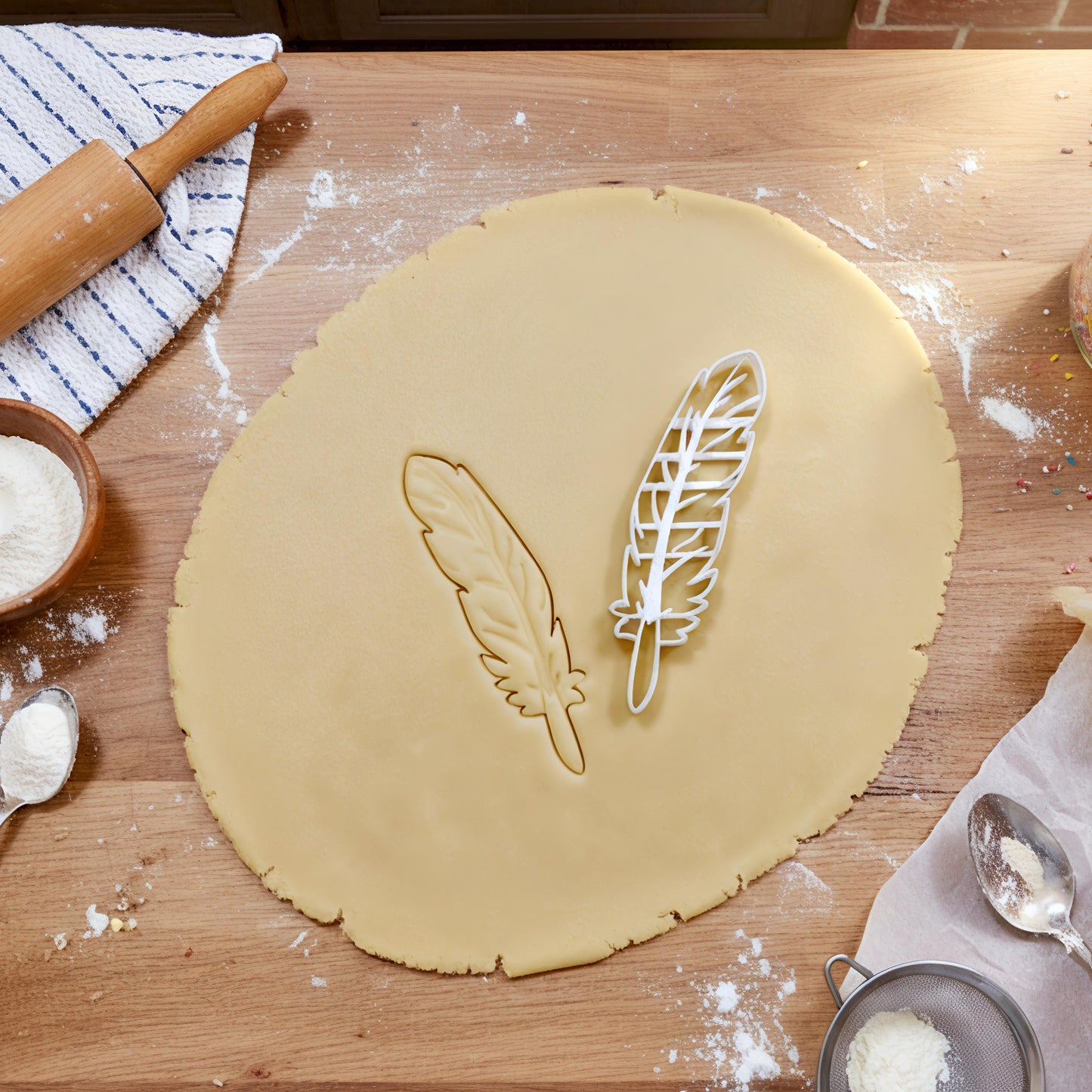 Feder Plätzchenausstecher Kreatives Küchenzubehör Backform