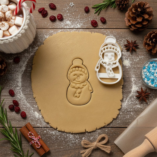Schneemann Ausstechform Kinder Backform Keksausstecher Dekoration