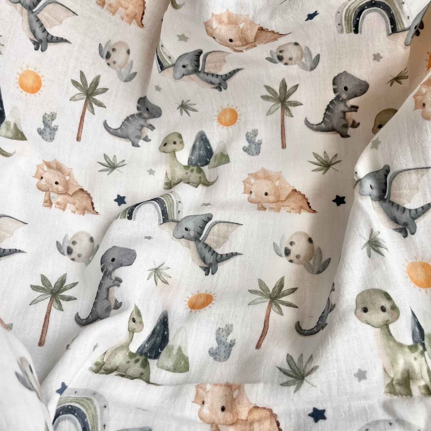 Leichtes Musselintuch aus Baumwolle für Kinderwagen und Halstuch