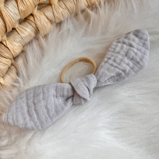 Handgefertigte Haarschleife aus Baumwolle für Kinder