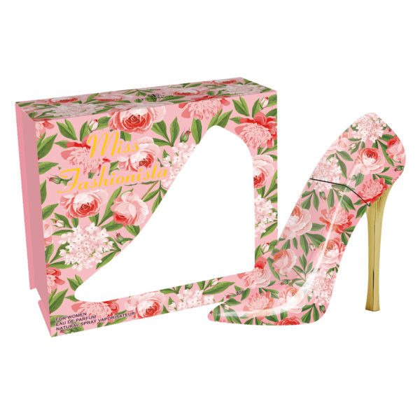 Damen Parfüm Stiletto mit Blumenmuster 100 ml Eau de Parfum Pink-VewoTex