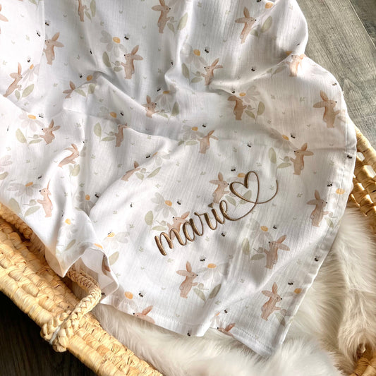 Weiches Musselintuch für Babys und Mama