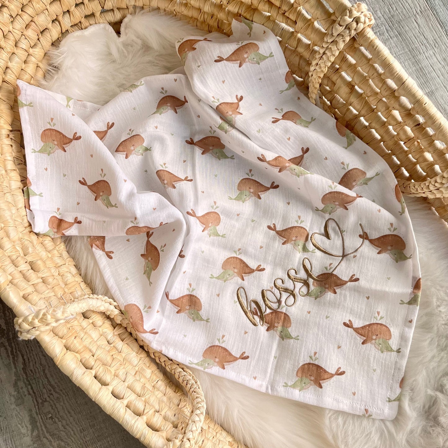 Leichtes Musselintuch aus Baumwolle für Kinderwagen und Autositz