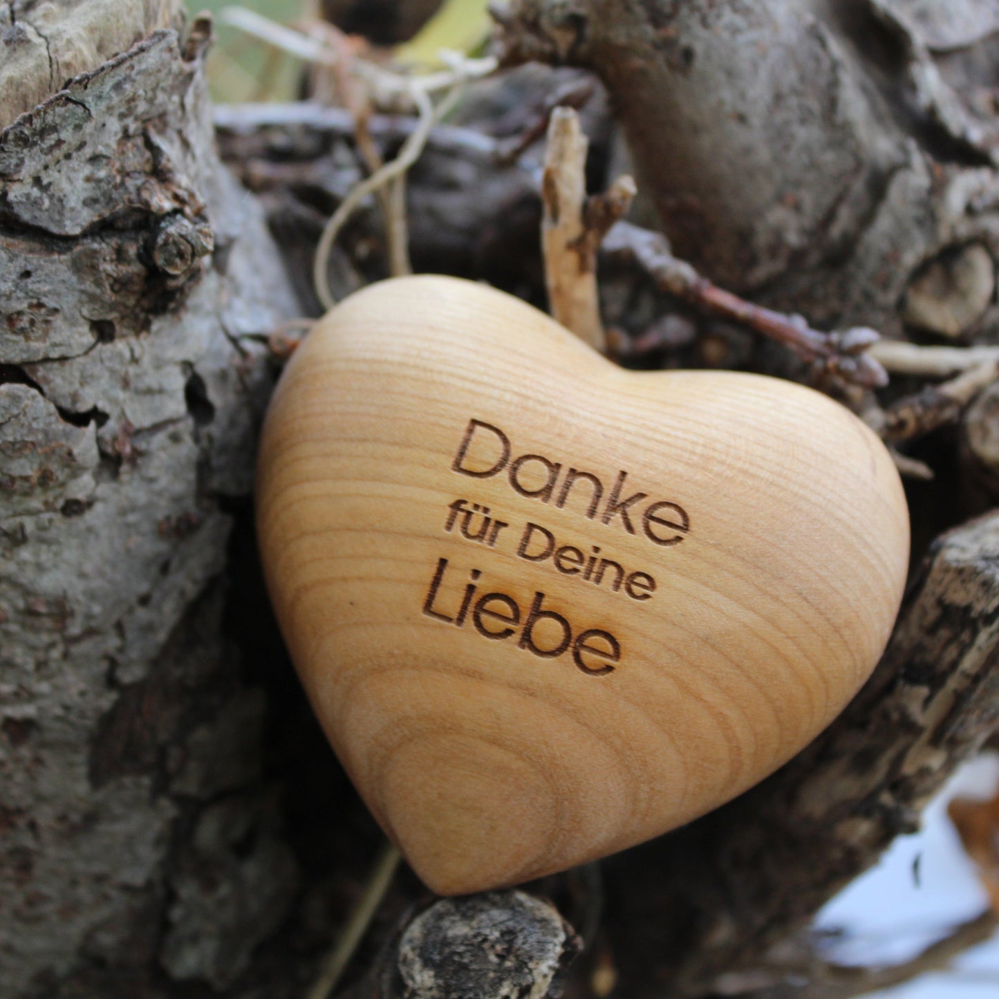 Thankgoods Holzherz Danke für Deine Liebe