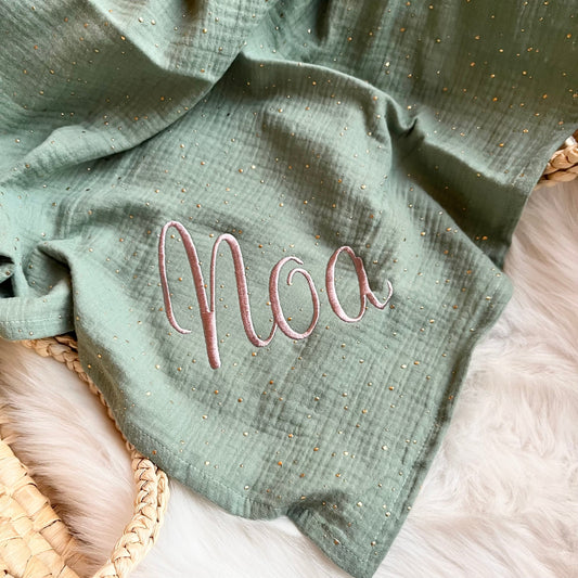 Leichtes Musselintuch aus 100 Prozent Baumwolle