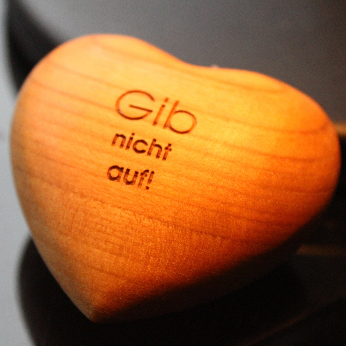 Thankgoods Holzherz Gib nicht auf!