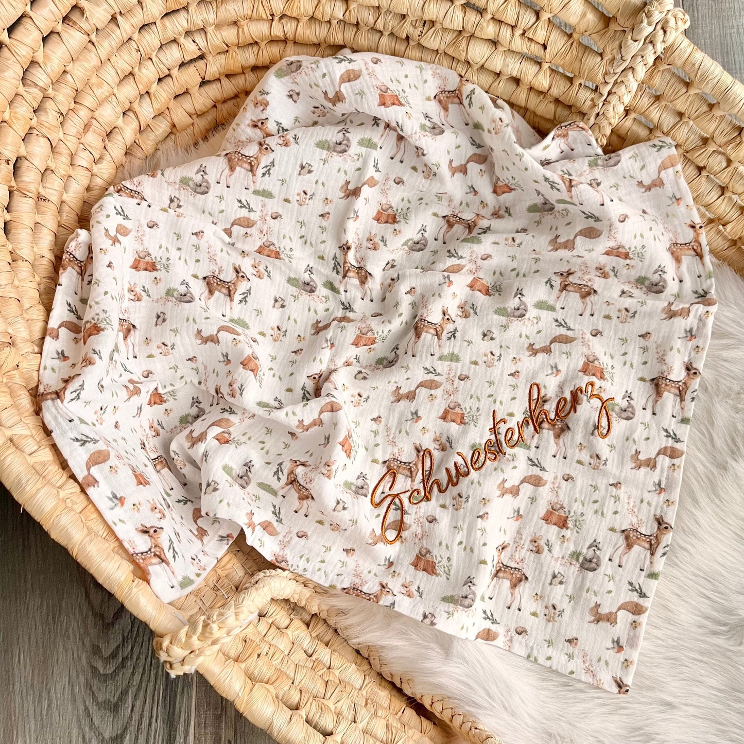 Weiches Musselintuch für Kinderwagen und Alltag