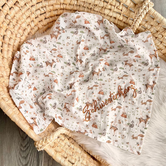 Weiches Musselintuch für Kinderwagen und Alltag