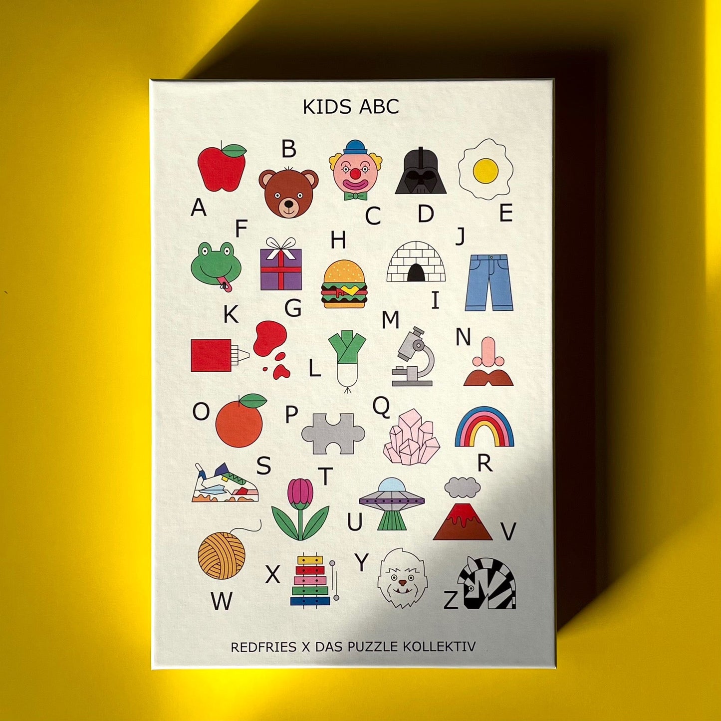 Kinderpuzzle ABC mit 100 Teilen und umweltfreundlicher Verpackung