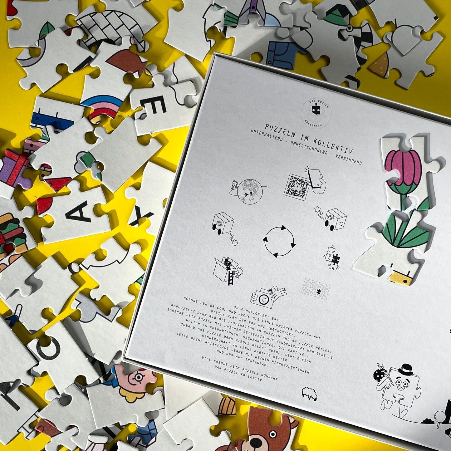 Kinderpuzzle ABC mit 100 Teilen und umweltfreundlicher Verpackung