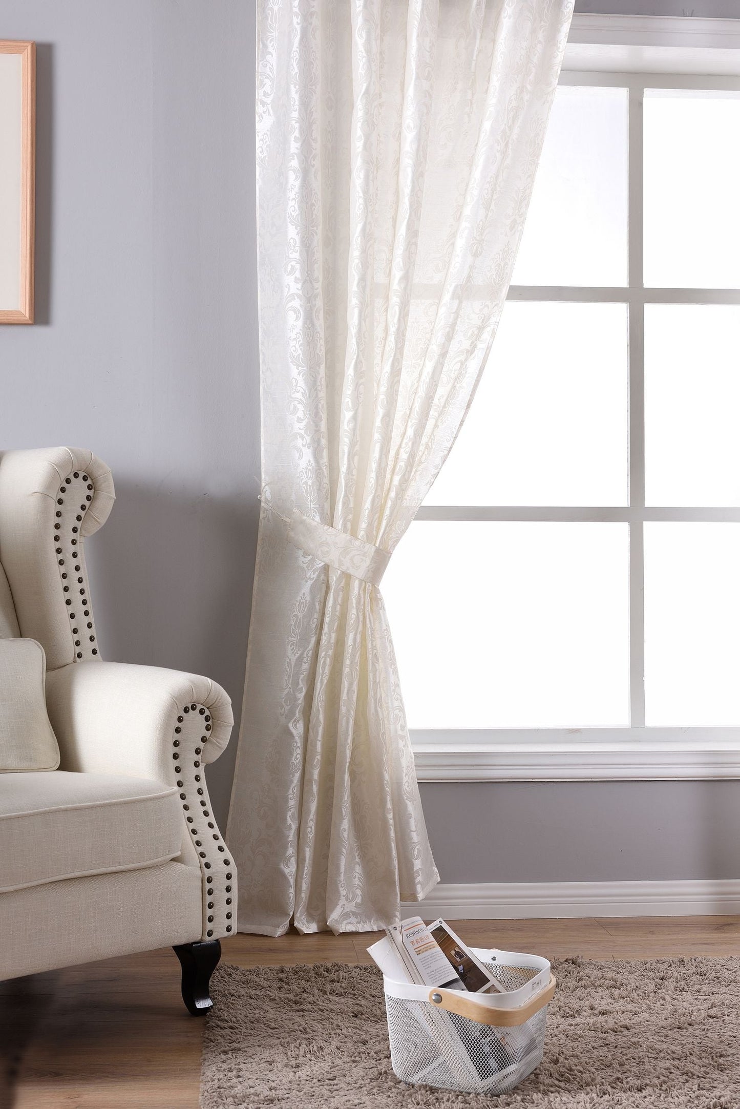 Vorhang Wildseide Optik blickdicht Flockfasern Deko gemustert, blickdicht mit verdecktem Schlaufenband 20200-20210-gardinenbox.de