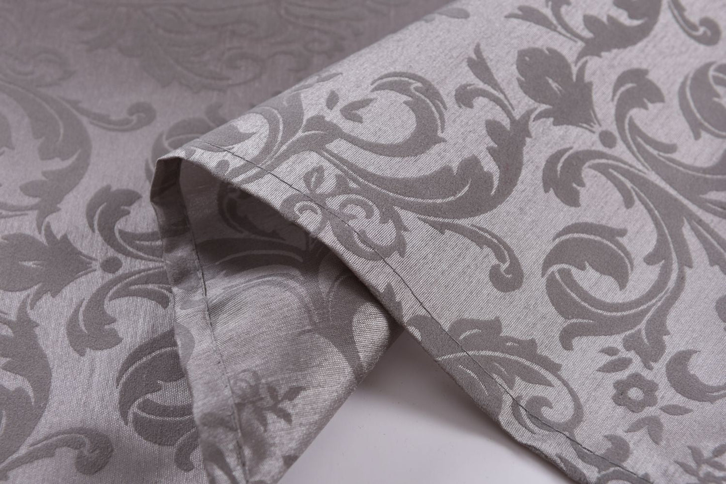 Vorhang Wildseide Optik blickdicht Flockfasern Deko gemustert, blickdicht mit verdecktem Schlaufenband 20200-20210-gardinenbox.de