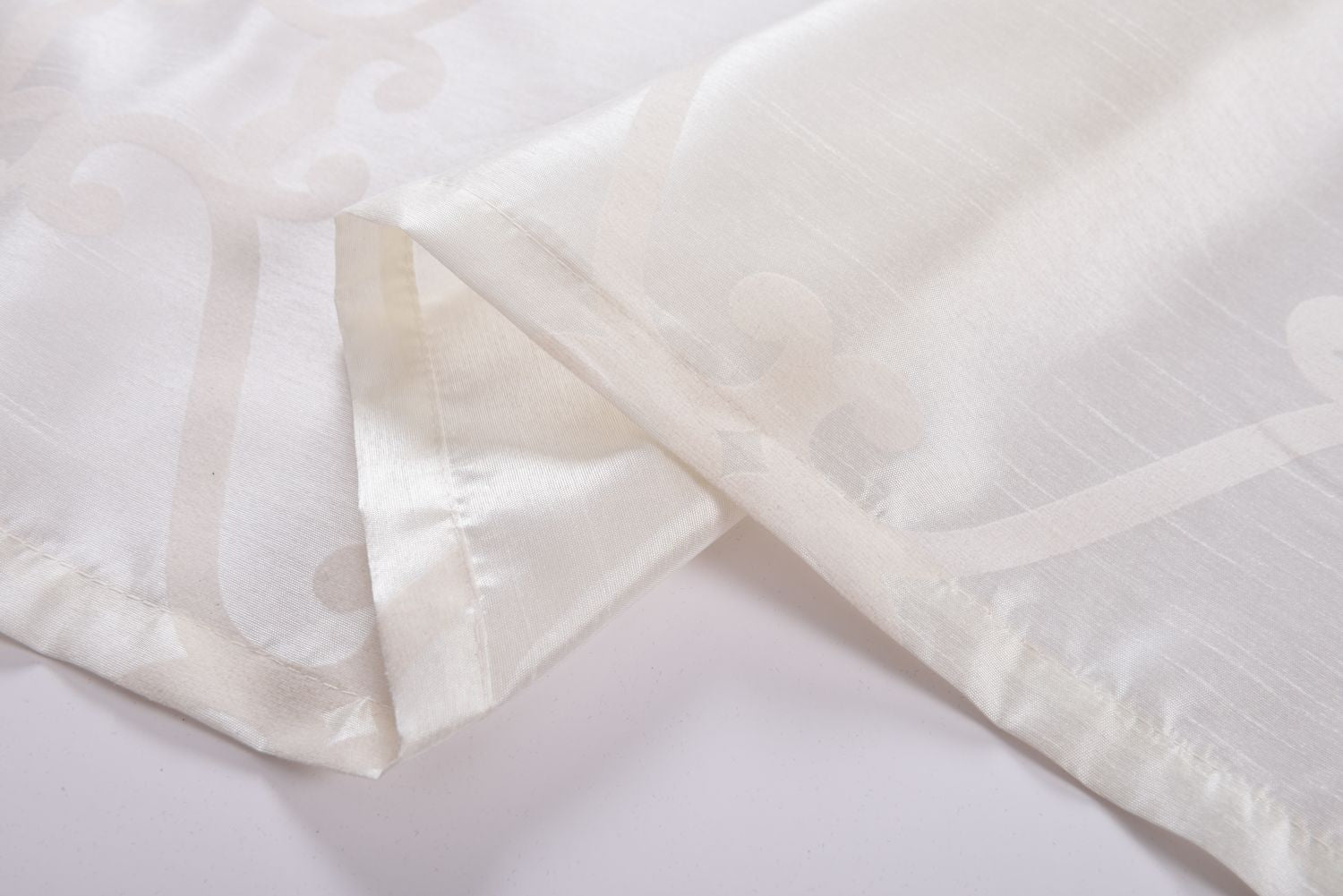 Vorhang Wildseide Optik blickdicht Flockfasern Deko gemustert, blickdicht mit verdecktem Schlaufenband 20200-20210-gardinenbox.de