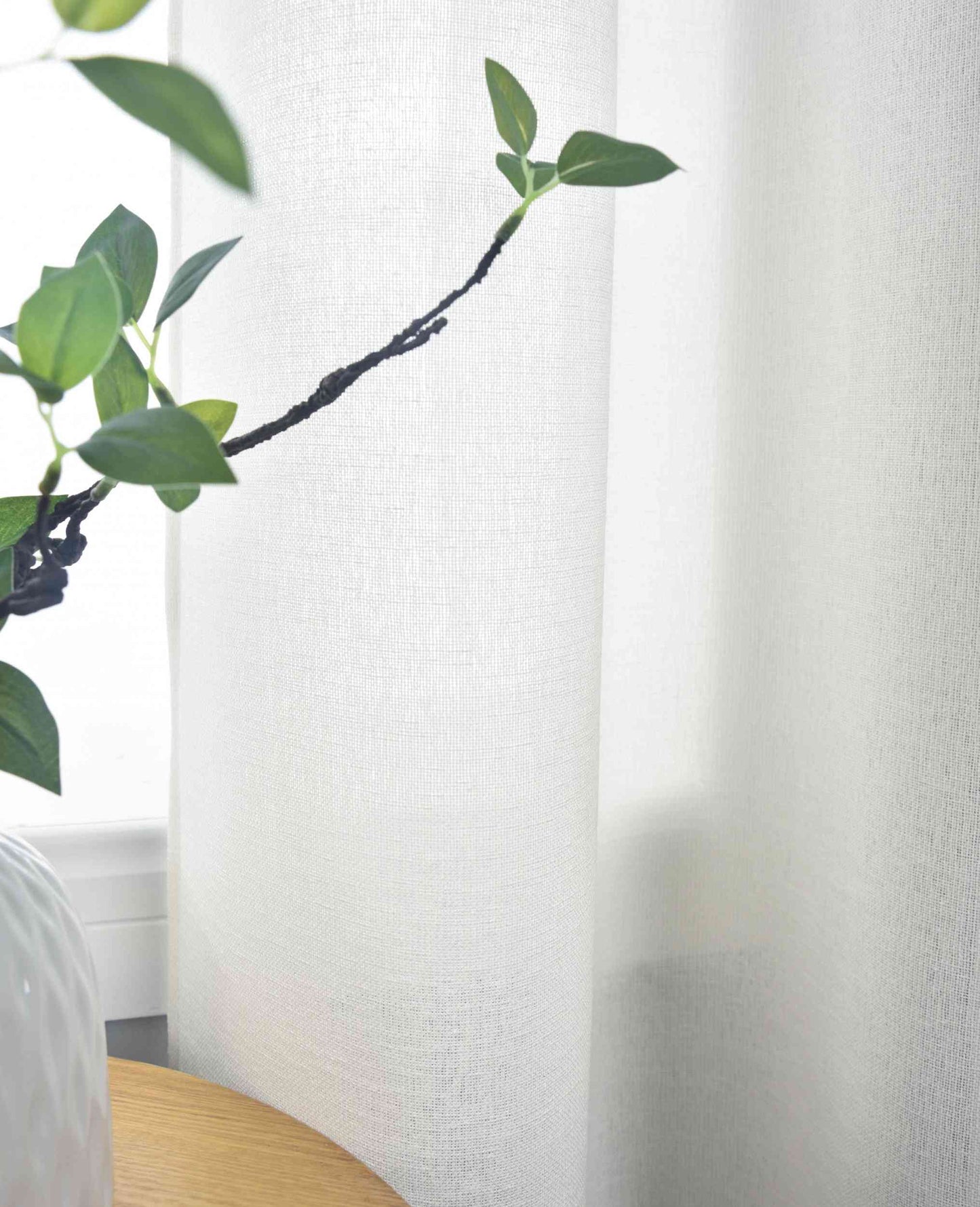 Halbtransparente Gardine mit Ösen »Leipzig« Kettenmuster lichtdurchlässig elegante Struktur 202450-gardinenbox.de