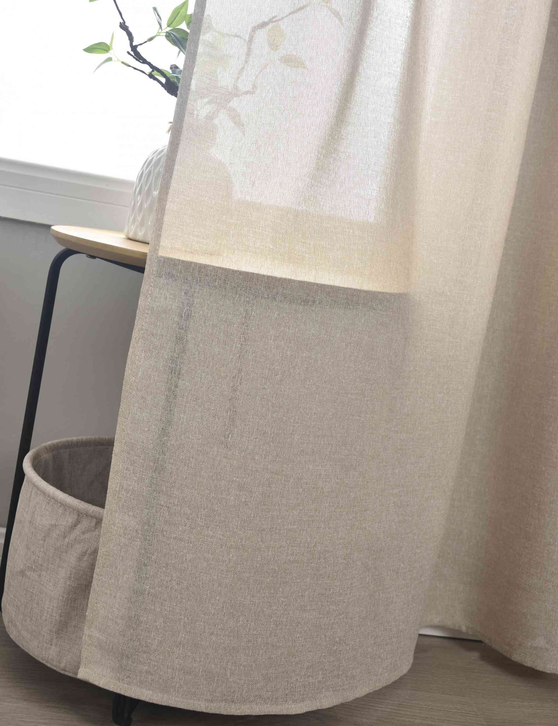 2er Set Halbtransparente Gardinen mit Ösen »Leipzig« Kettenmuster lichtdurchlässig elegante Struktur 202450-2-gardinenbox.de