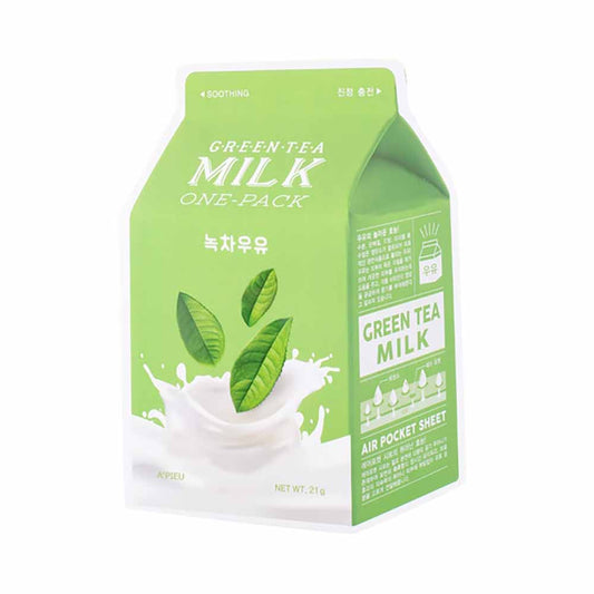 A'PIEU Milk One-Pack Gesichtsmaske Grüner Tee