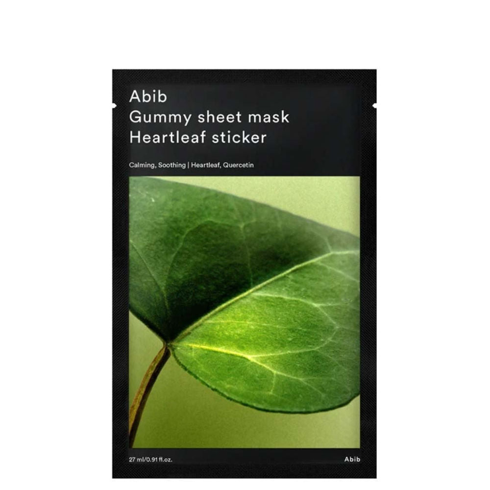 Abib Gummy Sheet Mask Heartleaf Sticker 27 ml beruhigend