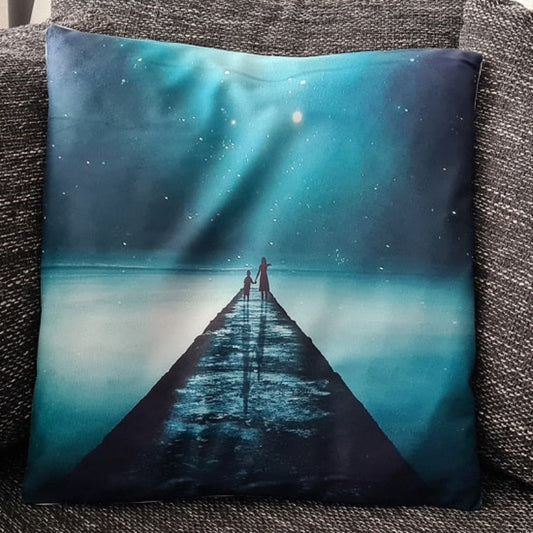 Kissenbezug Brücke ins Jenseits - 45cm x 45cm-Tinisu