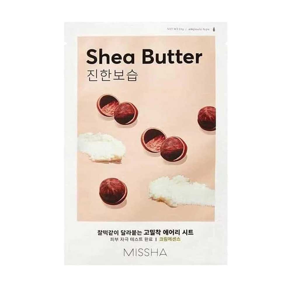 Airy Fit Sheet Mask Shea Butter – Beruhigende Premium-Gesichtsmaske