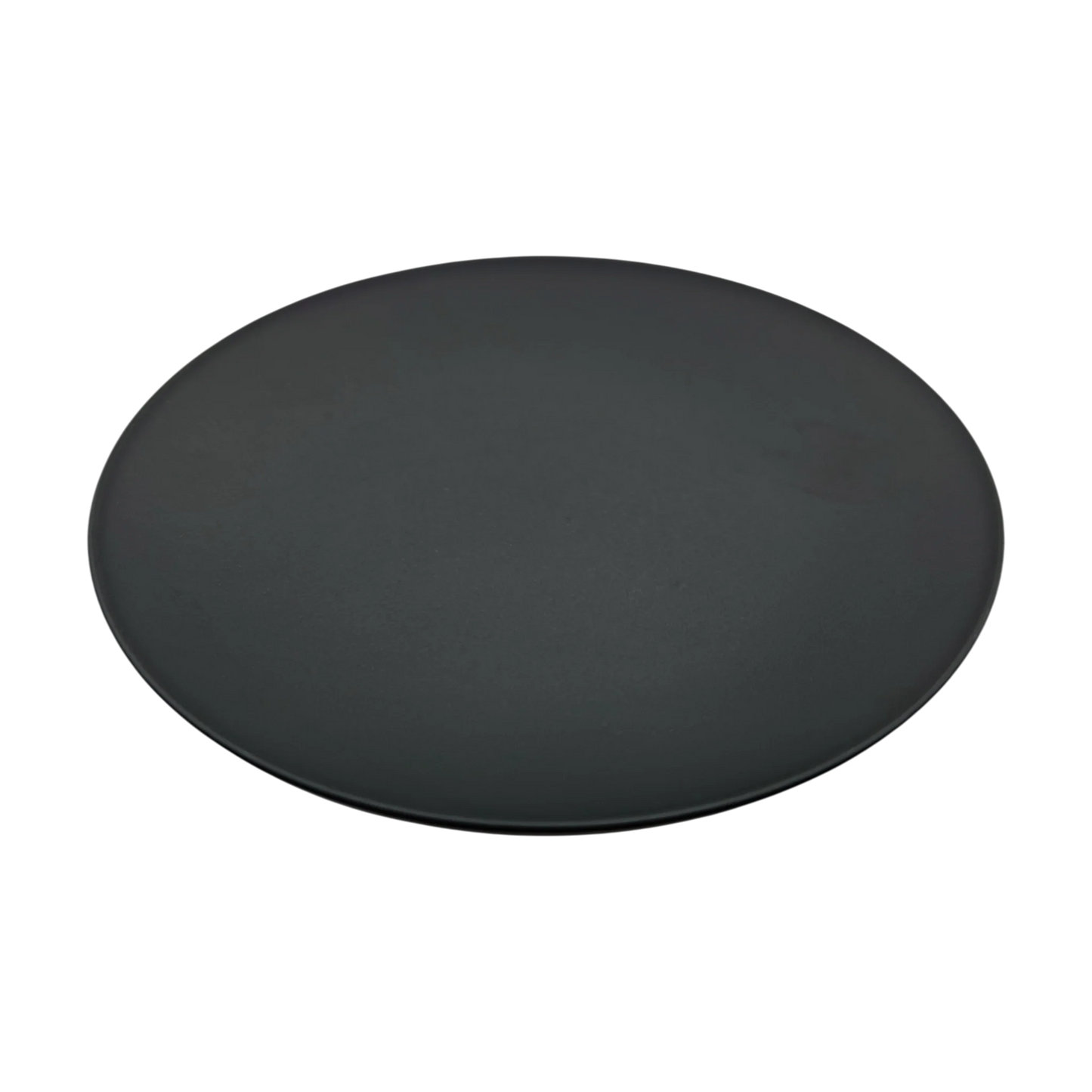 Schwarzes Kerzenteller Set 4 Stück Metall Stumpenkerzen