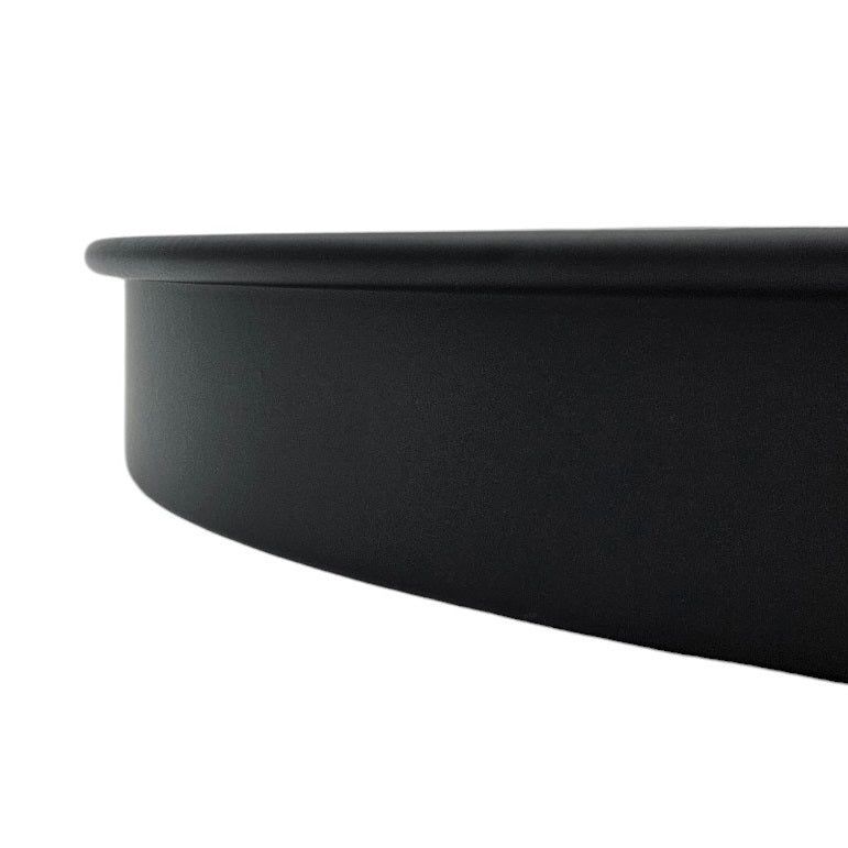 Kerzenteller Kerzentablett magnetische Kerzenhalter Tablett schwarz Metall 25 cm