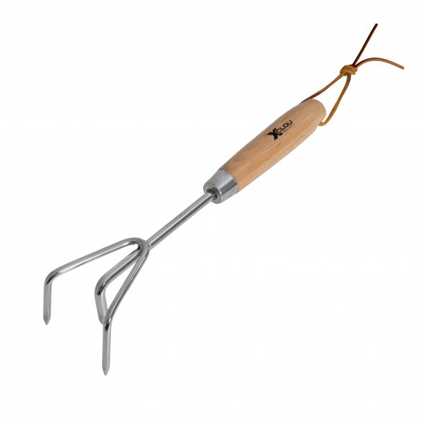 Hochwertiges Gartengeräte Set aus Edelstahl mit Eschengriff