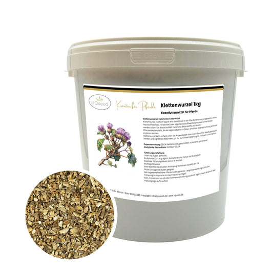 Klettenwurzel Pferd 1 kg natürliche Unterstützung für Haut und Fell