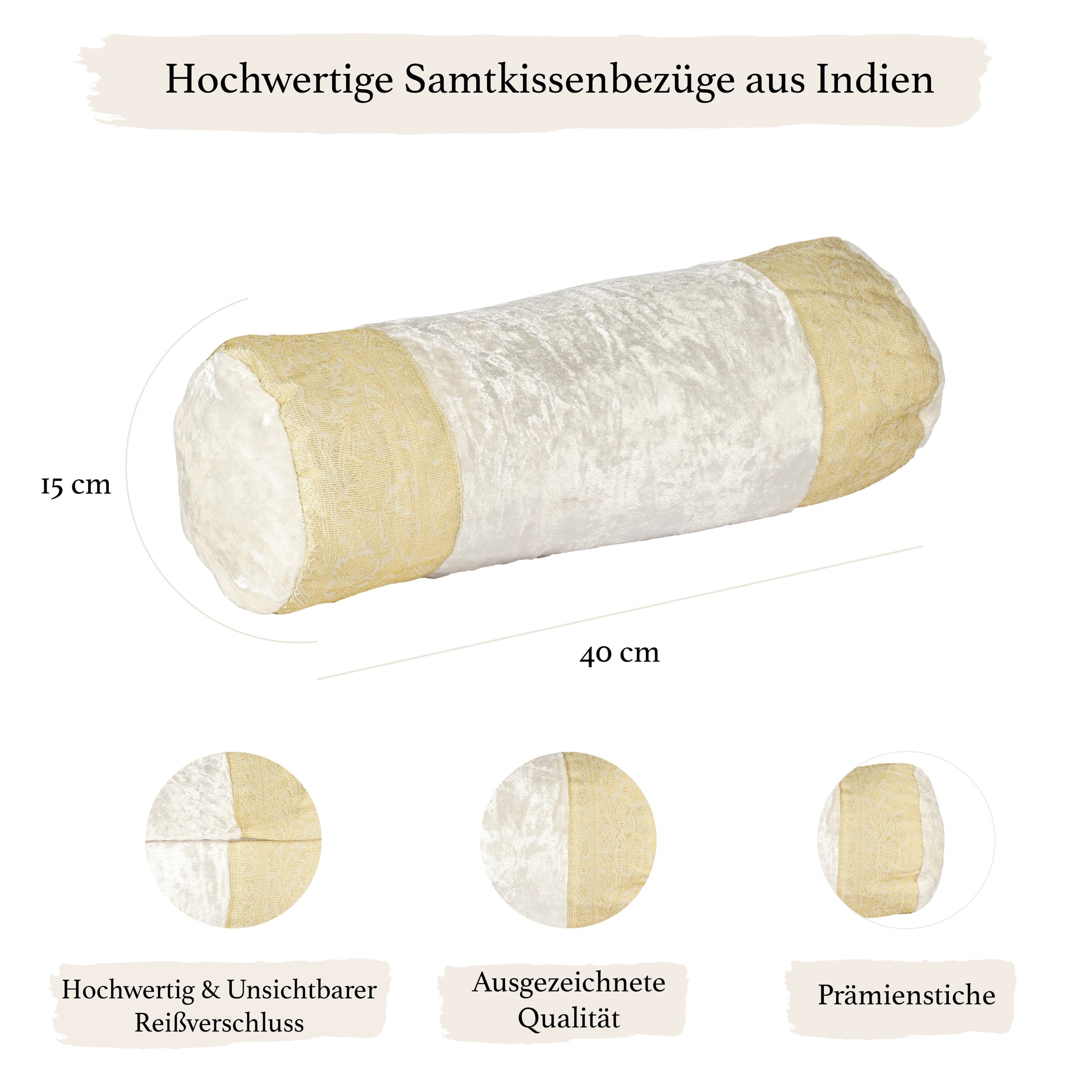 Orientalische Kissenbezüge aus Baumwolle Samt und Brokat 30 x 50 cm-Aga's Own
