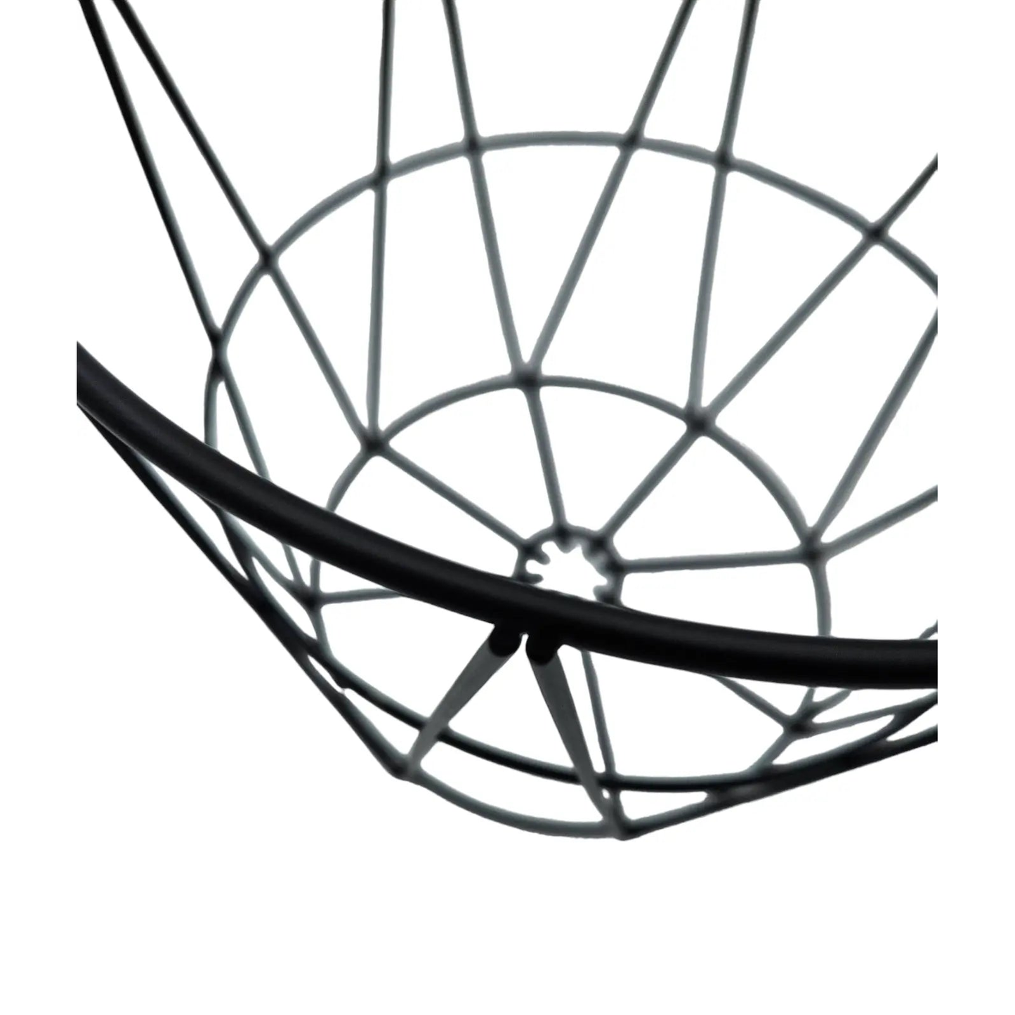 Runder Aufbewahrungskorb Metall Schwarz 25x20 cm