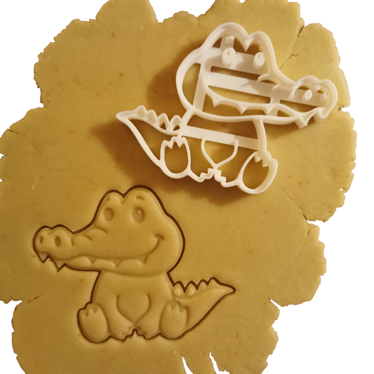 Krokodil Keksausstecher kompatibel für kreative Keksformen Backzubehoer
