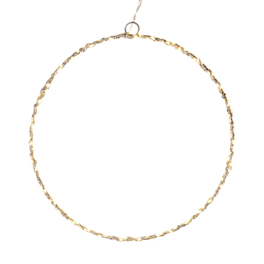 Stilvoller LED Kranz mit 120 warmweißen LEDs und Timerfunktion