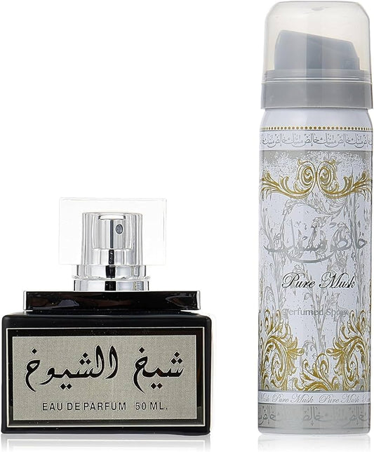 Lattafa Parfüm Sheikh Al Shuyukh Unisex Eau de Parfum 50ml Geschenkset-BEAUTY PLATZ
