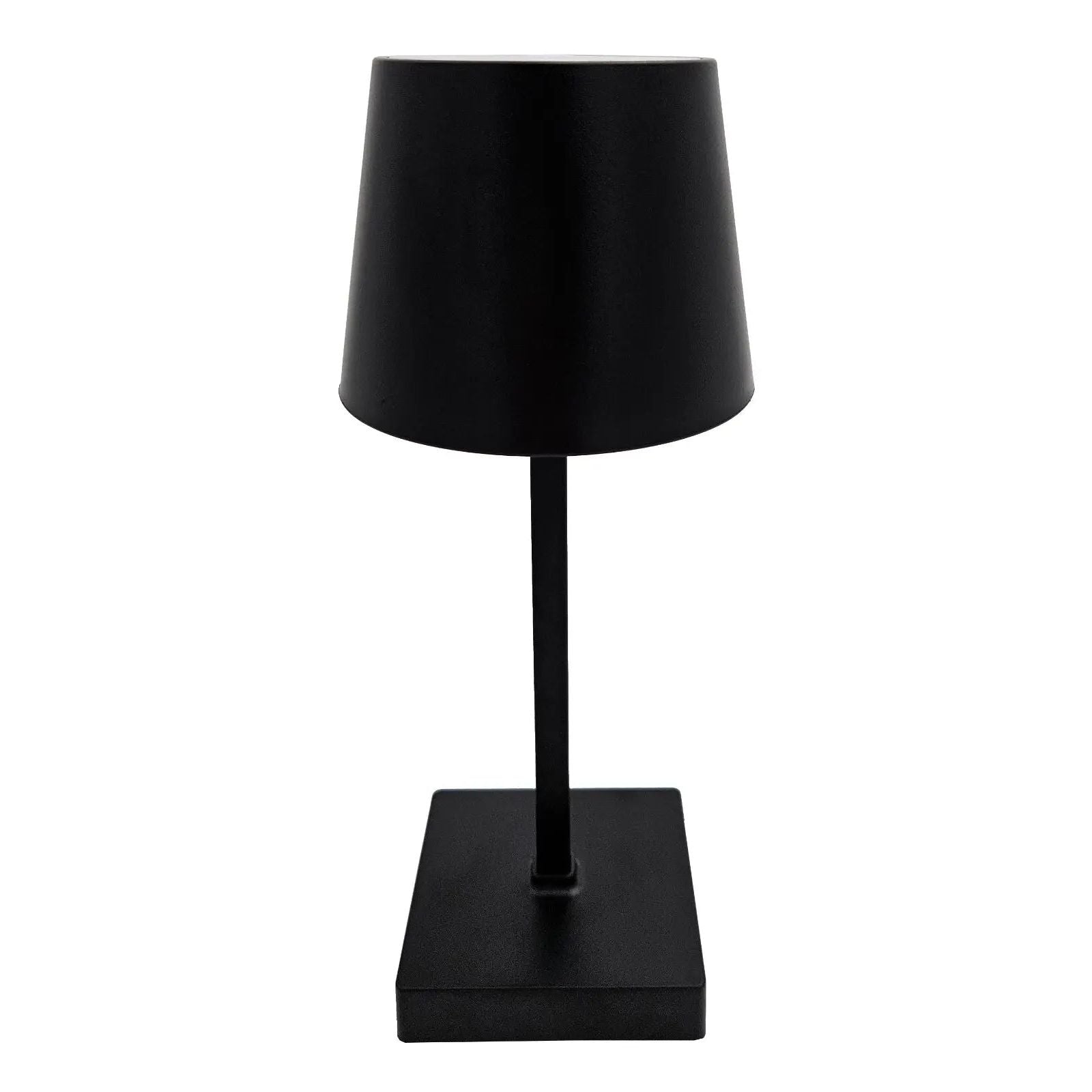 Tischleuchte Touch dimmbar LED Lampe schwarz kabellos Höhe 26 cm