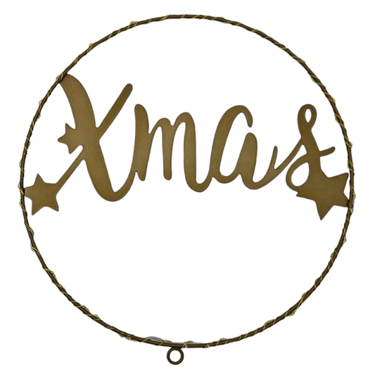 Lichterkranz Weihnachtsbeleuchtung LED warmweiß Weihnachtsdeko Ring Kranz Ø 30 cm B-WARE