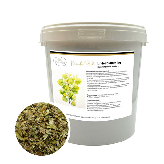 Lindenblätter 1 kg als natürliche Unterstützung für Pferde