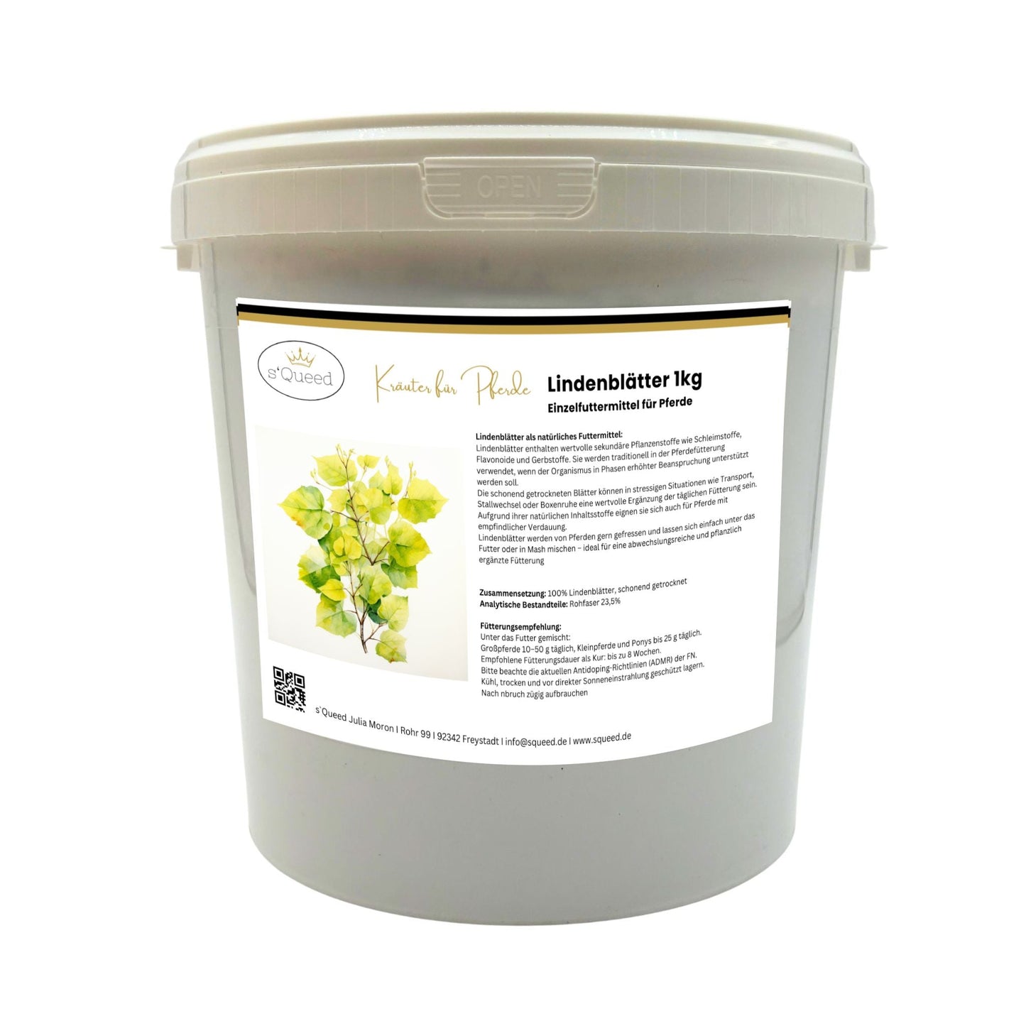 Lindenblätter 1 kg als natürliche Unterstützung für Pferde