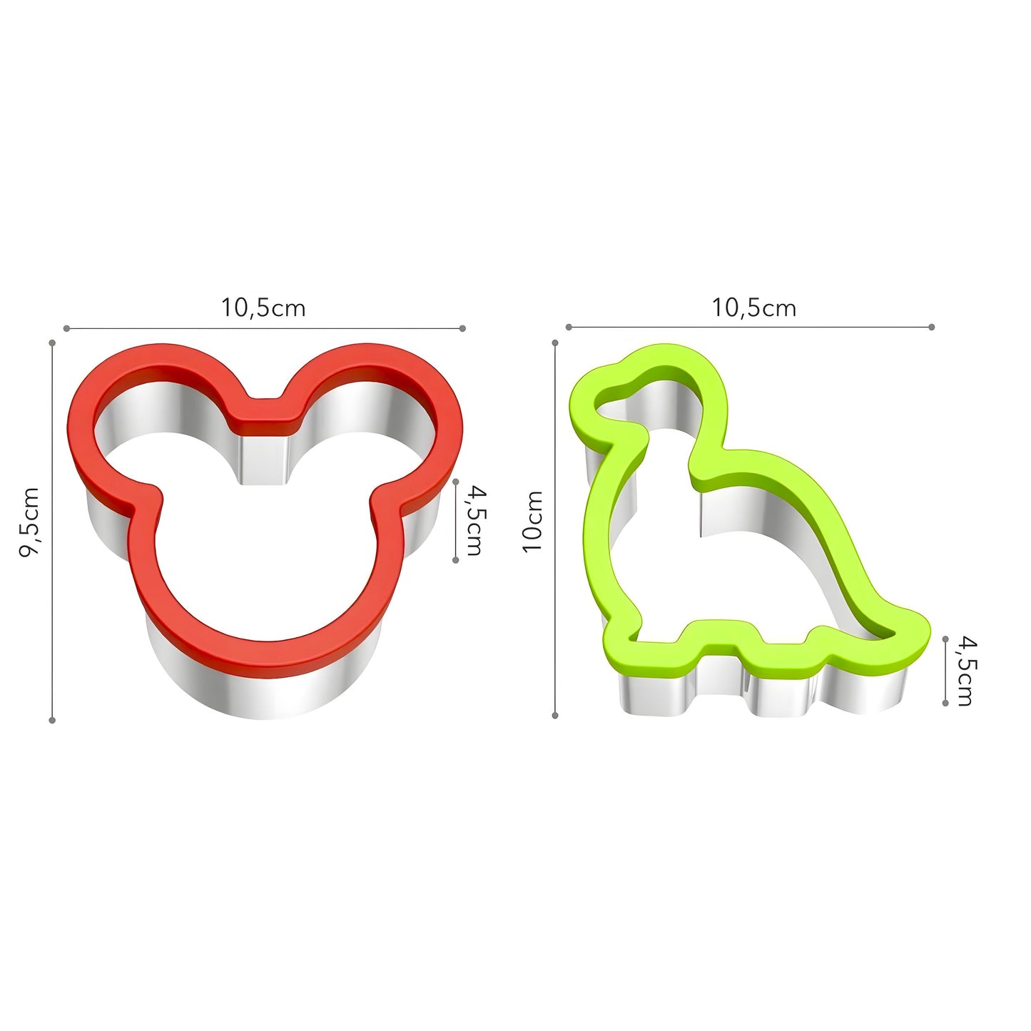 Kreative Ausstechformen aus Edelstahl für Sandwiches und Kekse