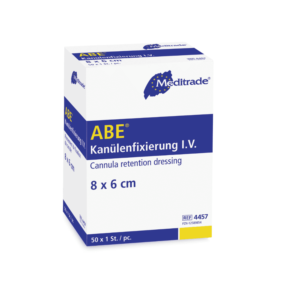 Meditrade Kanülenfixierpflaster i.V. , 8 x 6 cm - 50 Stück | Packung (50 Stück)