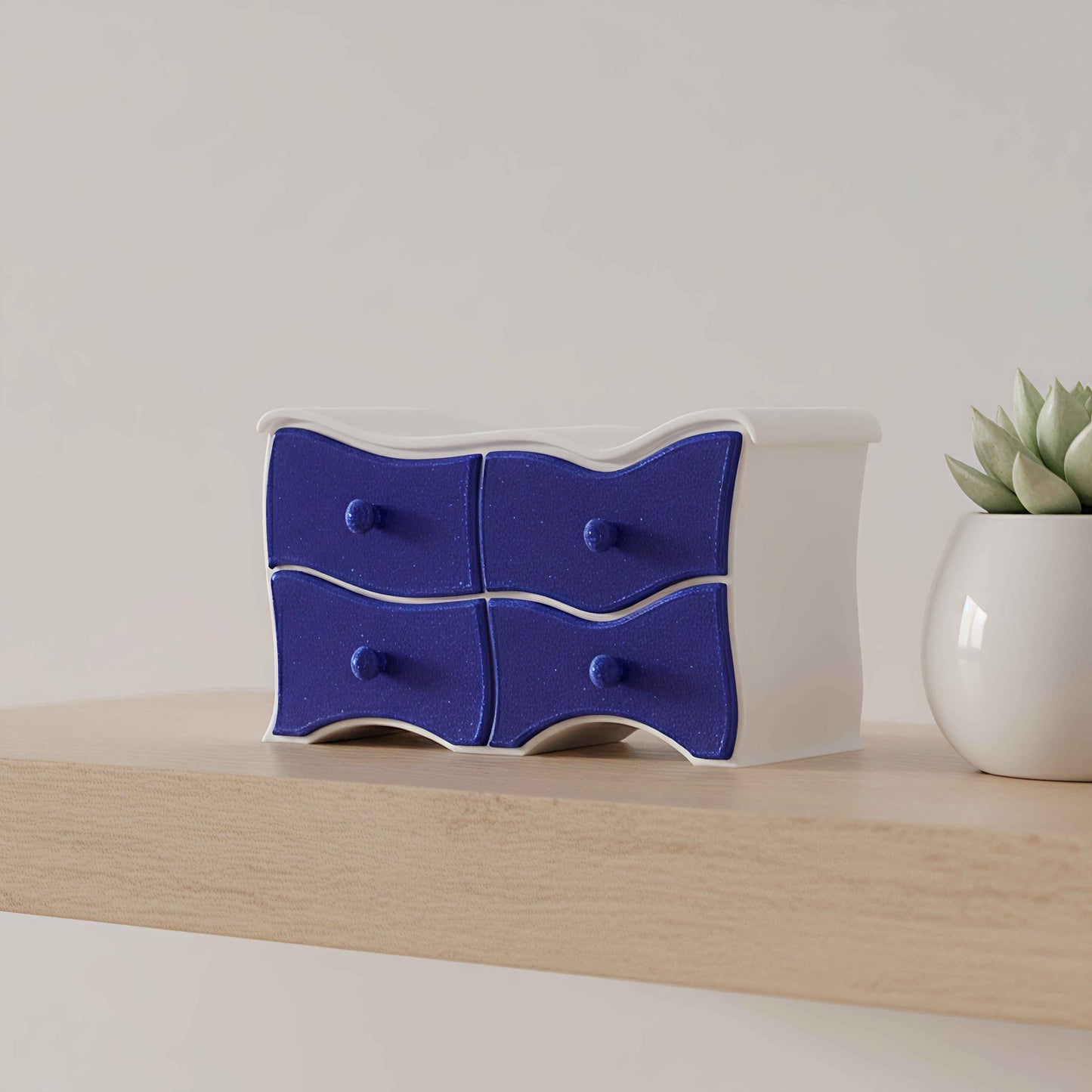 Fantasy Mini Kommode Organizer mit Schubladen geschwungenes Design