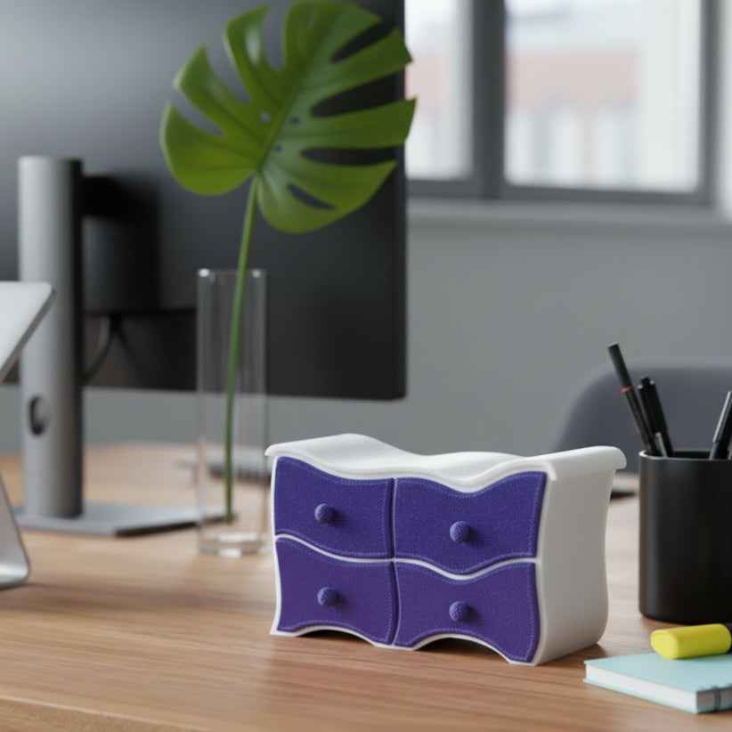 Fantasy Mini Kommode Organizer mit Schubladen geschwungenes Design