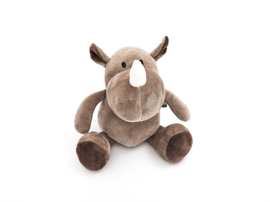 Robustes Hundespielzeug Nashorn Gonzo ohne Quietscher, 30 cm groß-SABRO GmbH