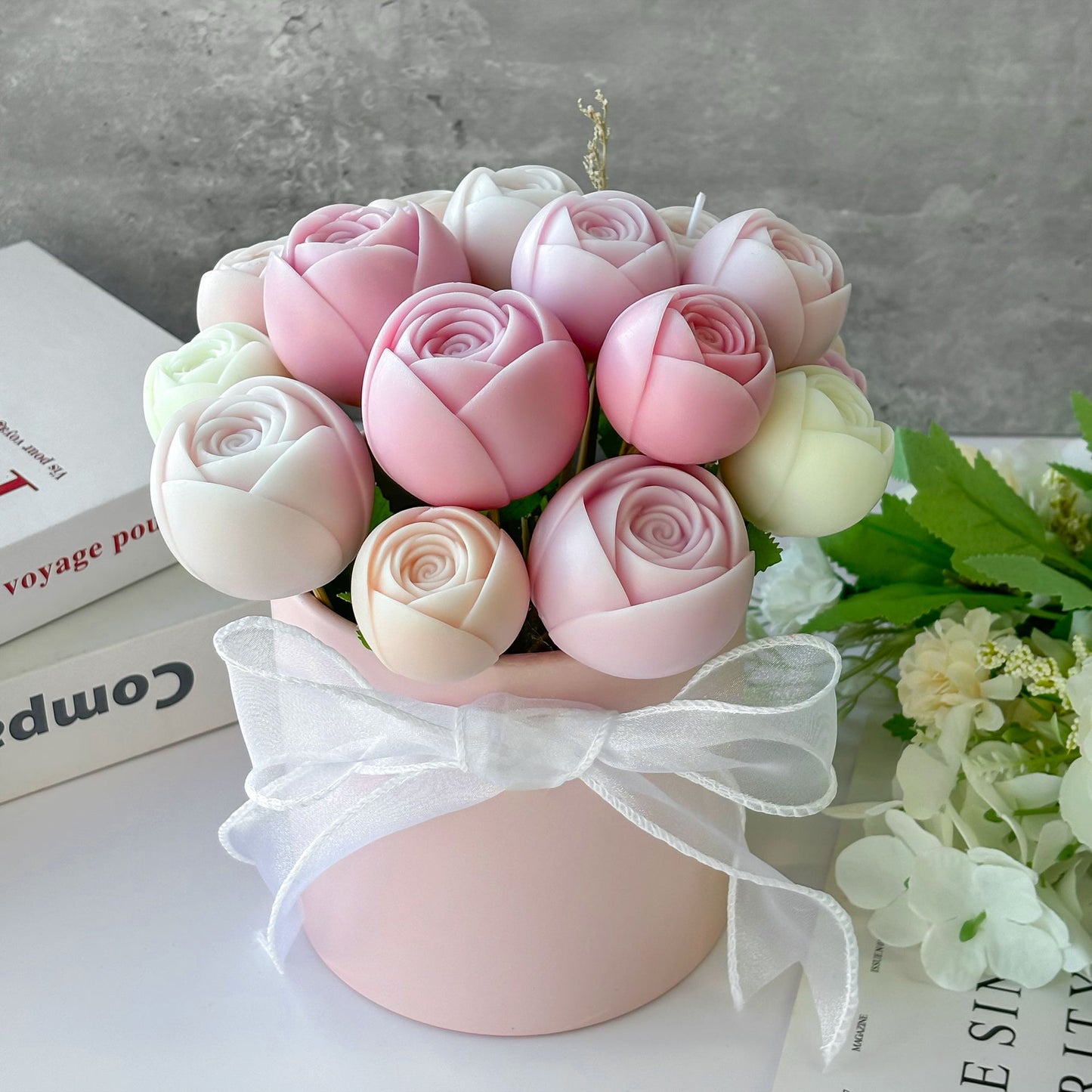 3D Rose Ball Silikonform für Kerzen, Eiswürfel, Seife und Kuchen-Yabubest - Home & More