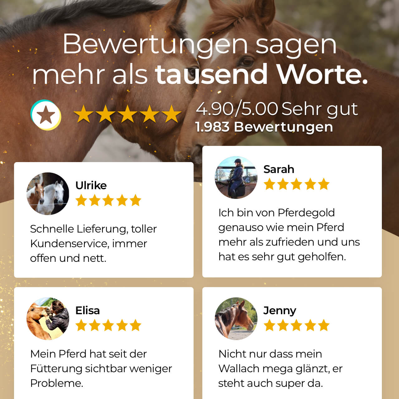 Brustelbürste für Pferdefell mit elastischer Handschlaufe und Flexibilität-Pferdegold®