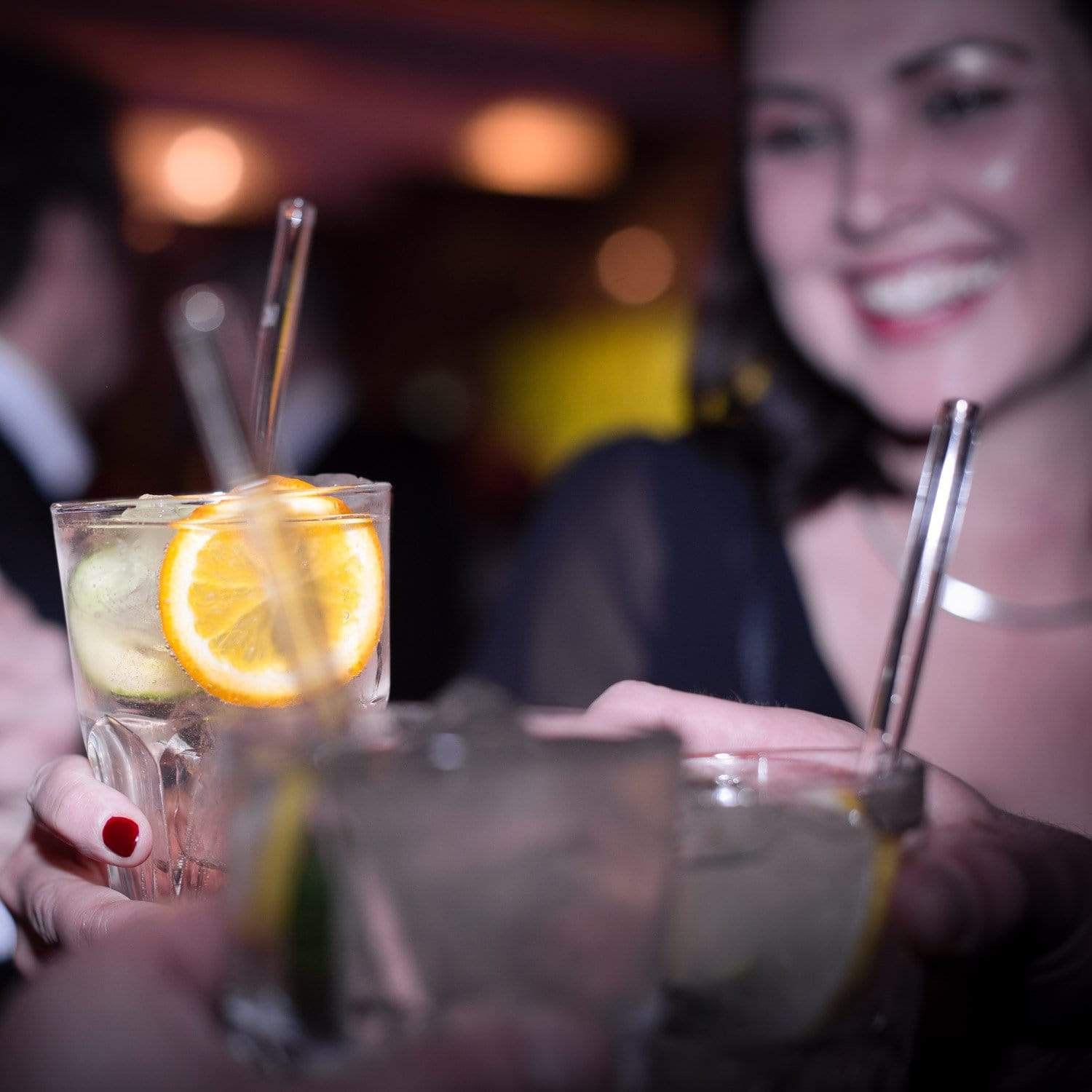 Gin Sprüche Glasstrohhalme 3 Längen mit lustigen Gin-Tonic Sprüchen