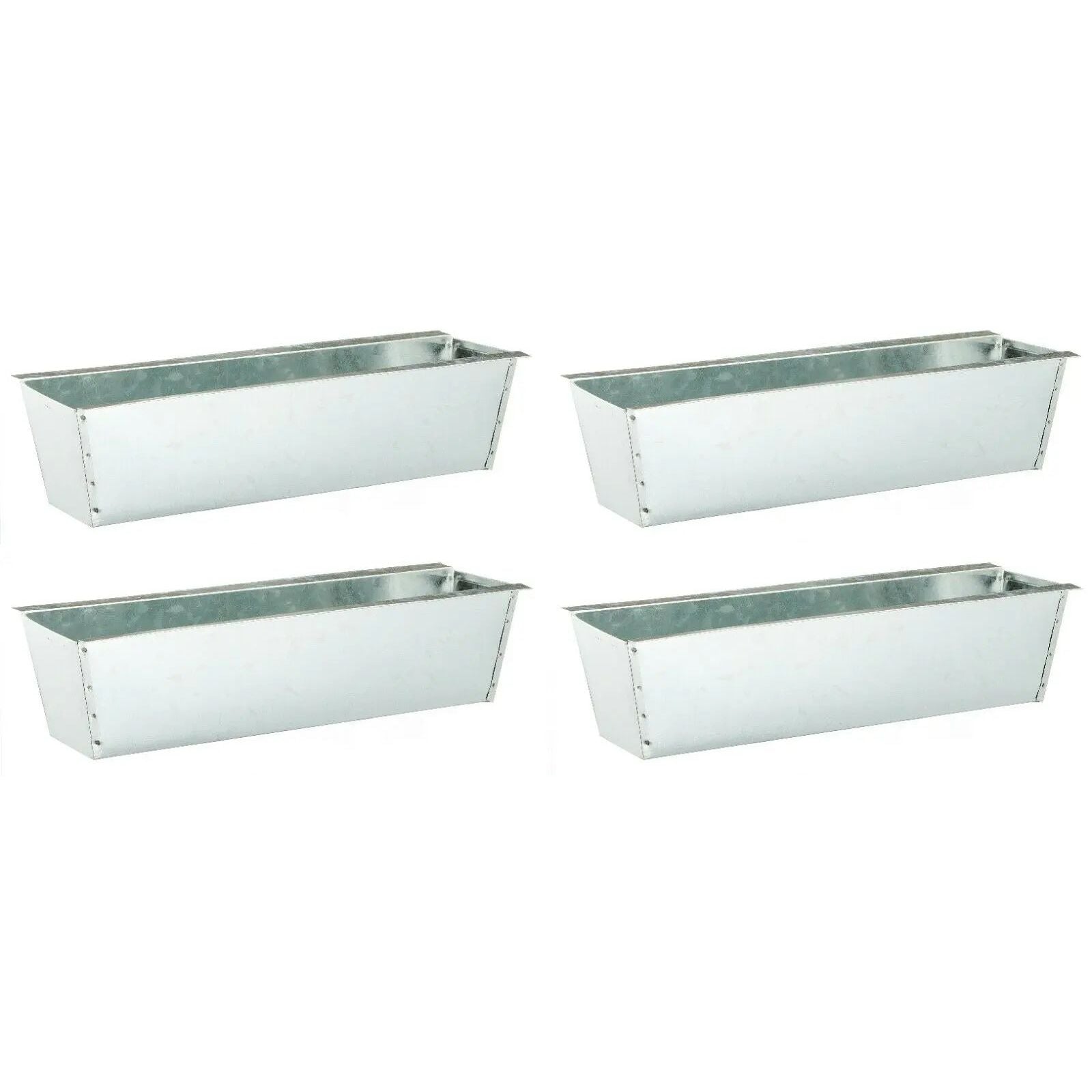 Pflanzkästen für Palette Paletten Pflanzkasten Palettenbeet Blumenkasten Kästen Zink, 4 Stück