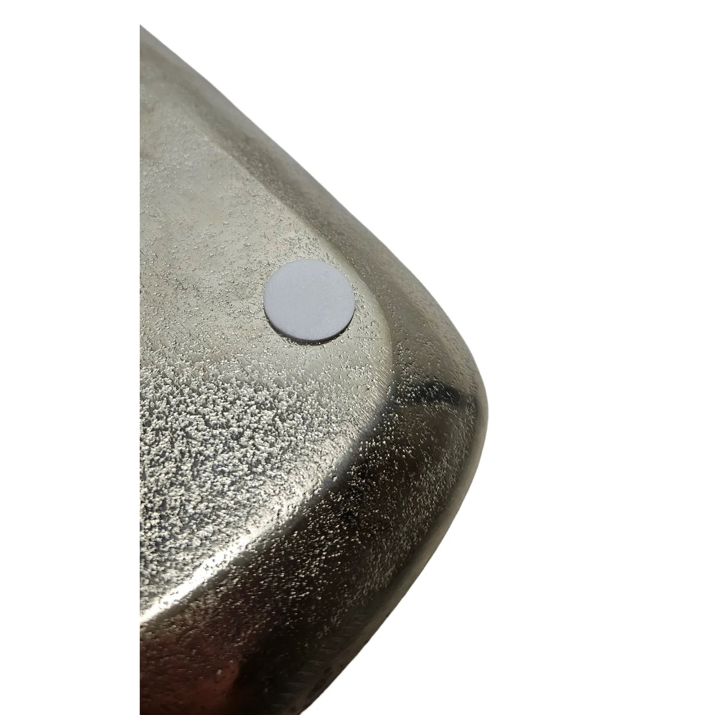 Dekoteller Metall silber Dekoschale Metallteller Deko Schale Teller 20 x 18 cm