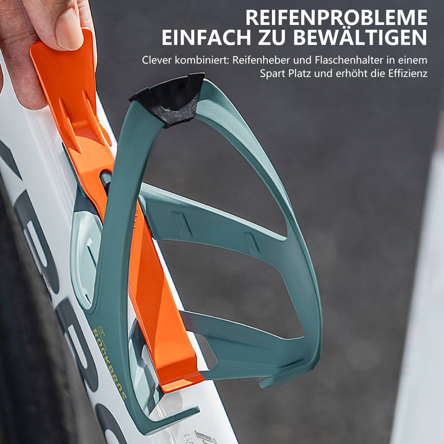 ROAD TO SKY 2-in-1 Fahrrad Flaschenhalter mit Reifenheber Leicht