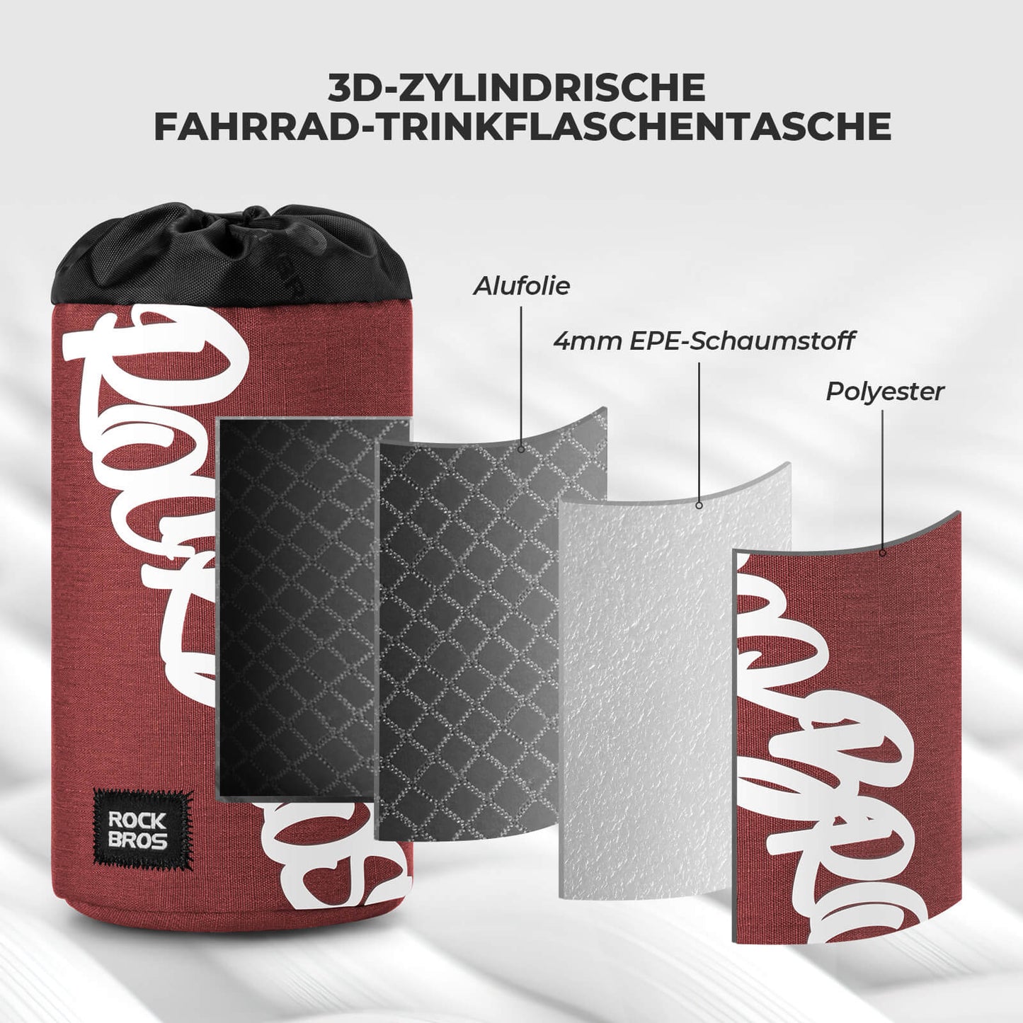 Fahrrad Lenkertasche Mini 1L für Trinkflaschen Ø9 cm