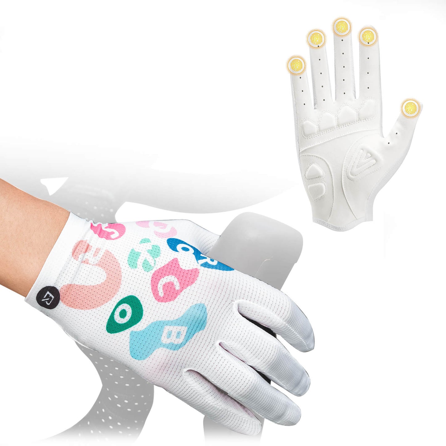 ROCKBROS Fahrradhandschuhe SBR-Polsterung Atmungsaktiv Hochflexibel