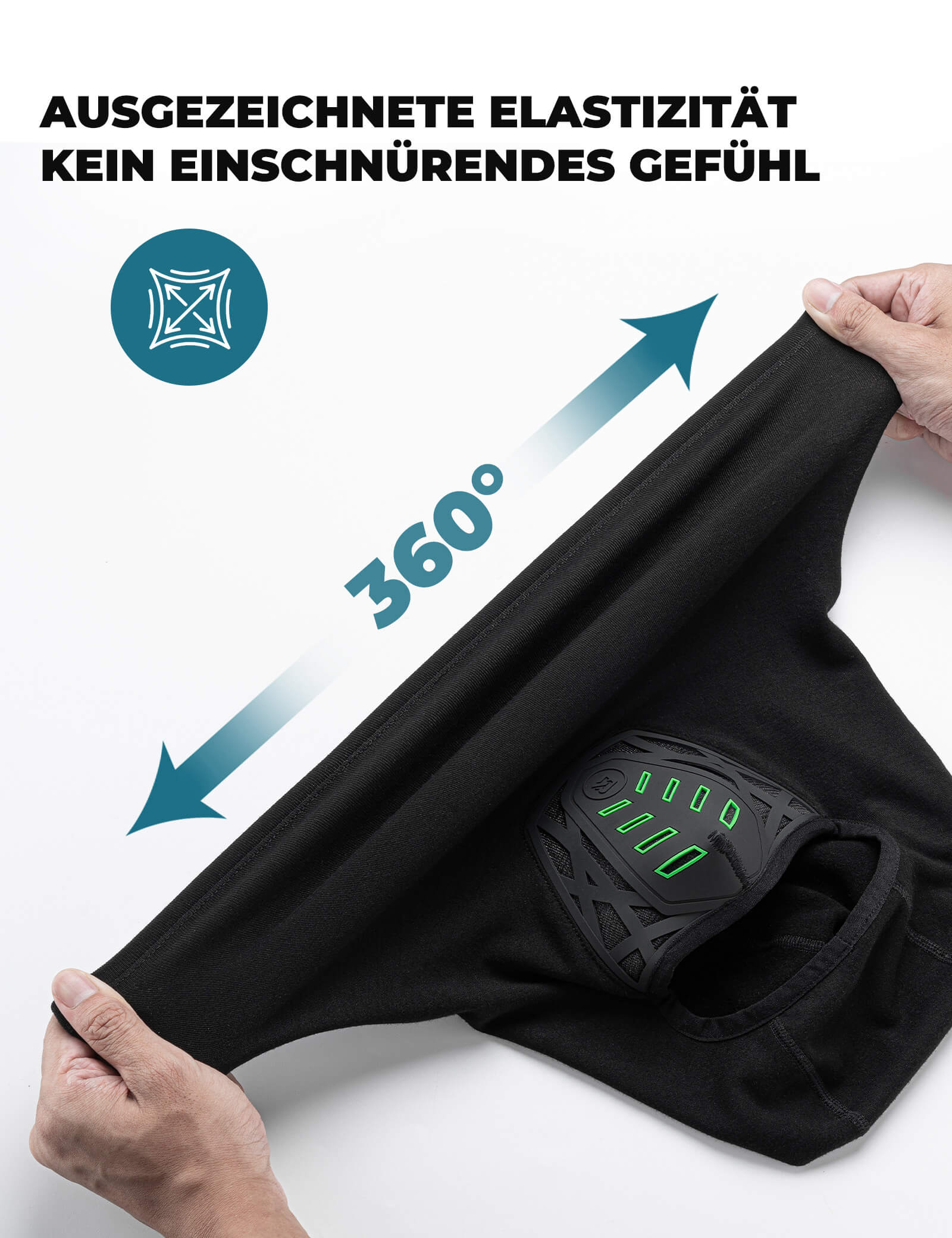 ROCKBROS Multifunktions Balasthaube Winddicht & Staubsicher Atmungsaktiv mit Nackenschutz